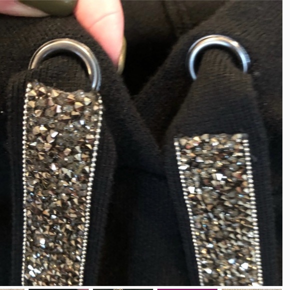 Zara crop knit sweater with sparkly strings - Picture 5 of 13